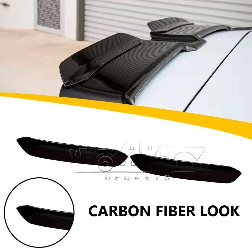Car Craft Compatible With Vw Volkswagen Polo 2011-2024 Golf 2010-2025 Rear Trunk Wing Boot Spoiler Extension Oettinger Lip Splitter Skirt Ar-universal-018 Cf Carbon Fiber Look - CAR CRAFT INDIA