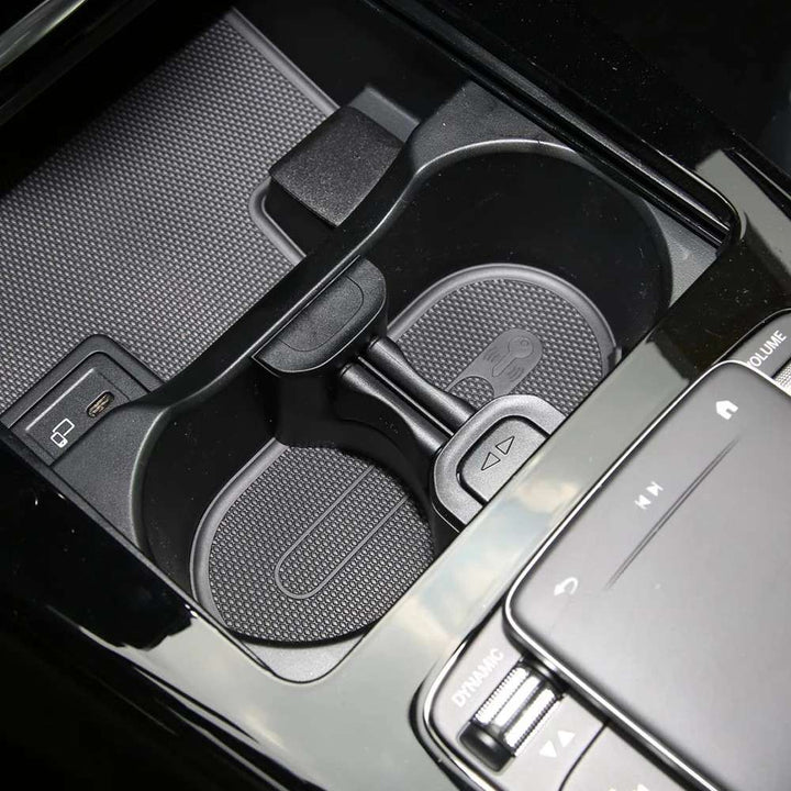 Car Craft Compatible With Mercedes A Class W177 19-25 Cla W118 Gla W247 Glb Class W247 B Class W247 20-25 Eqa W243 Eqb W243 22-25 Center Console Beverage Cup Drink Holder Separator Divider 1778109703 - CAR CRAFT INDIA