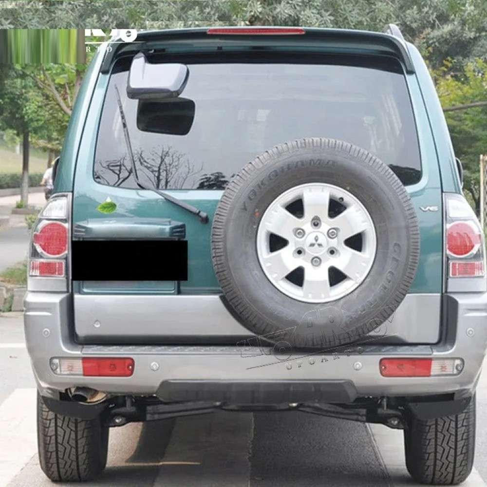 Car Craft Compatible With Mitsubishi Pajero V93 V97 V73 1996-2022 Rear Trunk Wing Boot Spoiler Lip Splitter Skirt Ar-mitsubishi-011 Glossy Black
