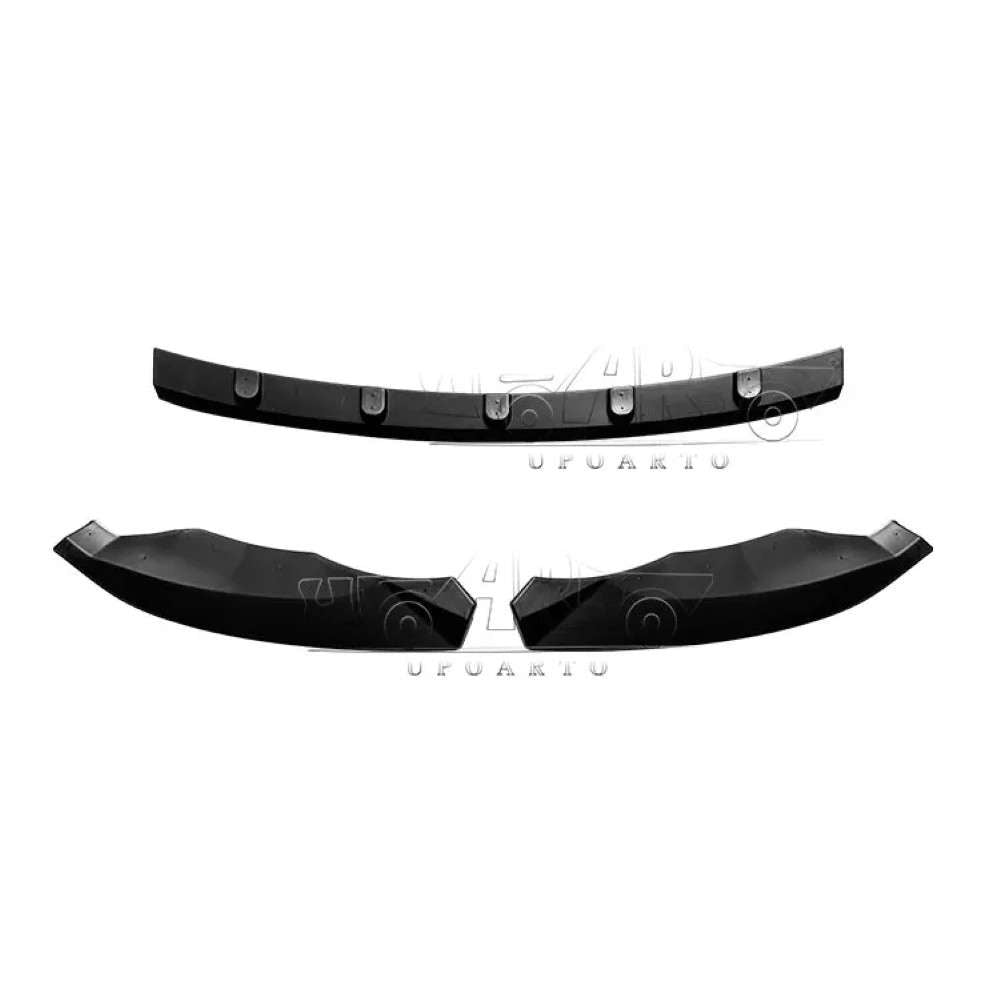 Car Craft Compatible With Skoda Octavia 2017-2022 Front Bumper Lip Splitter Skirts 3 Part Ar-skoda-021 Glossy Black - CAR CRAFT INDIA