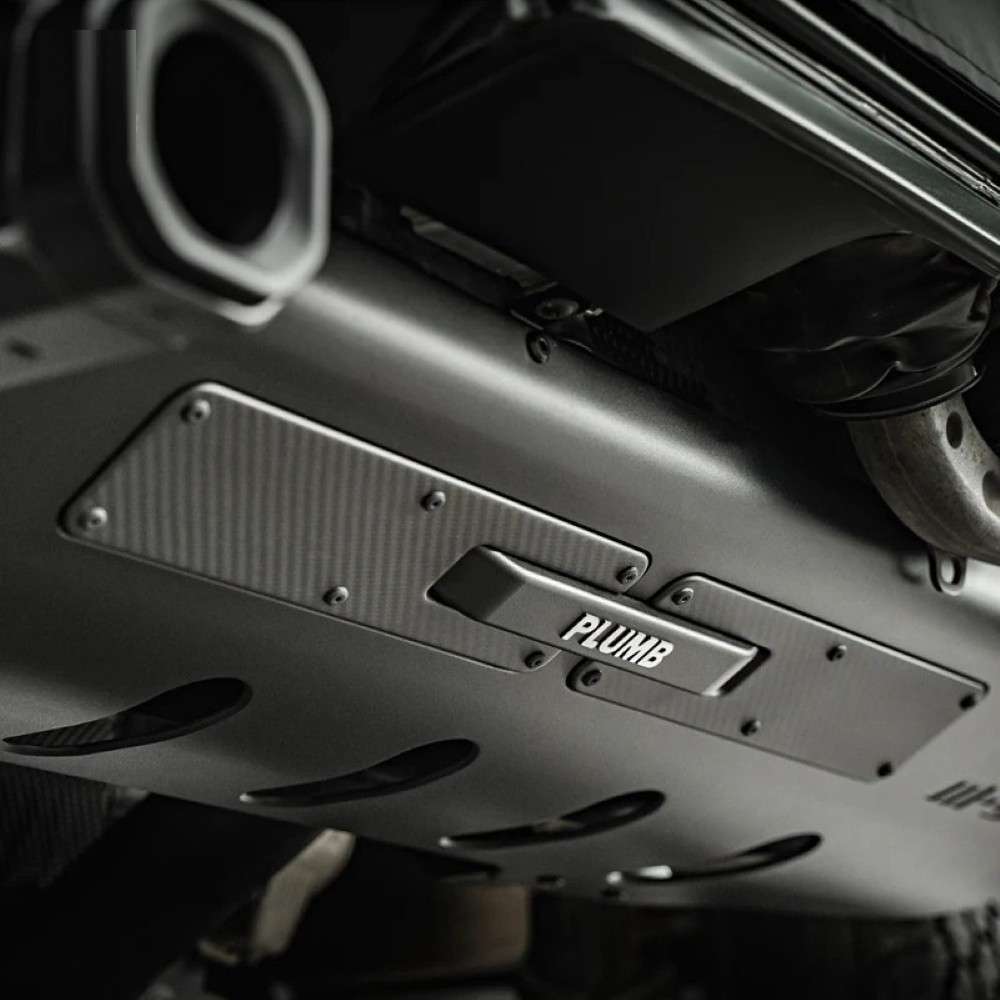 Car Craft Compatible With Range Land Rover Defender 2020-2025 Plumb M-one Rear After Lip Diffuser Guard Exhaust Pipe Four Outlet Tailpipe Retrofit Dry Carbon Fibe Plumb-011 - CAR CRAFT INDIA