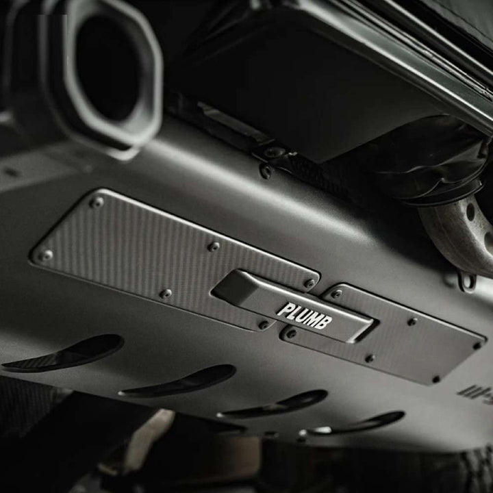 Car Craft Compatible With Range Land Rover Defender 2020-2025 Plumb M-one Rear After Lip Diffuser Guard Exhaust Pipe Four Outlet Tailpipe Retrofit Dry Carbon Fibe Plumb-011 - CAR CRAFT INDIA