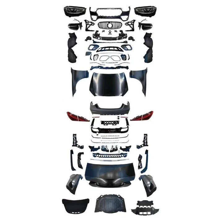 Car Craft Compatible With Mercedes Benz S Class W221 2006-2014 To W223 2023+ Lci Amg S63 Upgrade Facelift Conversion Bodykit Bumper Hood Headlight Taillight