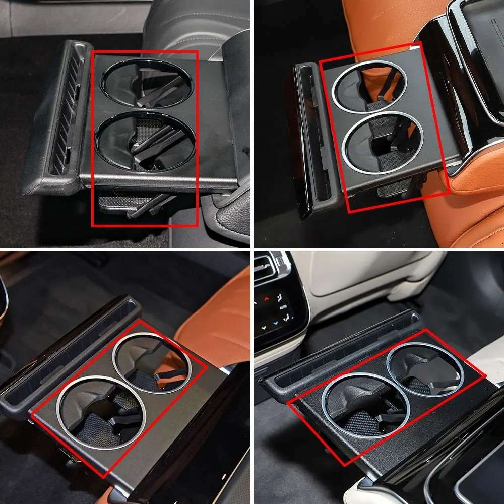 Car Craft Compatible With Mercedes Benz S Class W223 2020-2025 E Class W214 2024+ Glc W254 X254 2024+ Rear Center Console Water Cup Drink Holder Buckle Clip 2238130300-3 Model C CC-8471 - CAR CRAFT INDIA