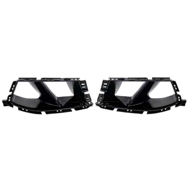 Car Craft Compatible With Bmw 3 Series G80 G82 2020+ M3 M4 Front Bumper Lip Splitter Skirts Fog Lamp Air Vent Trim Cover Ar-bm-0251 Glossy Black - CAR CRAFT INDIA