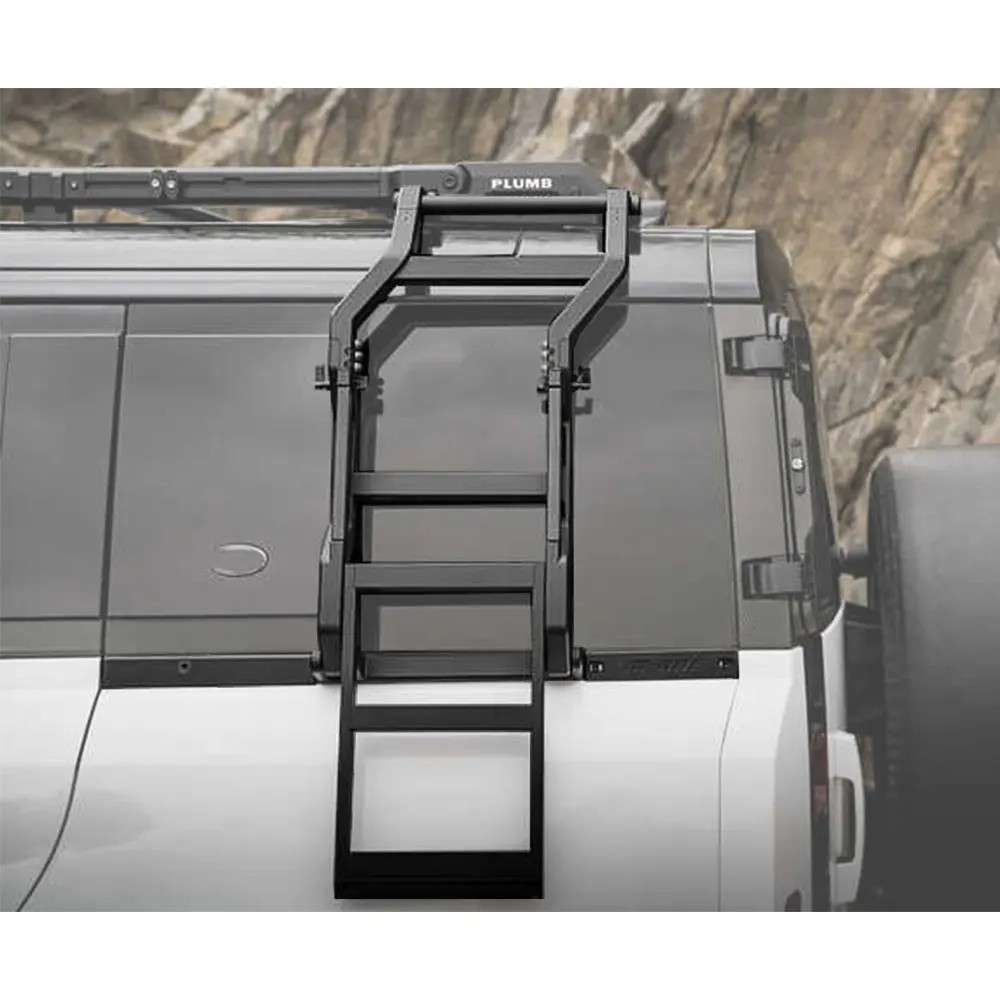 Car Craft Compatible With Range Land Rover Defender 2020-2025 110 130 Plumb M-one Side Climbers Ladder Plumb-009 - CAR CRAFT INDIA