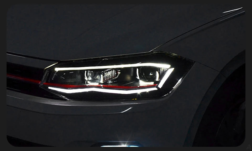 Car Styling Head lamp light for VW Polo LED Headlight Angel