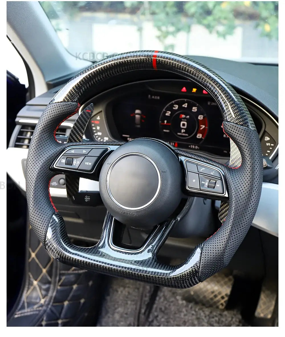 Carbon fiber deals audi steering wheel