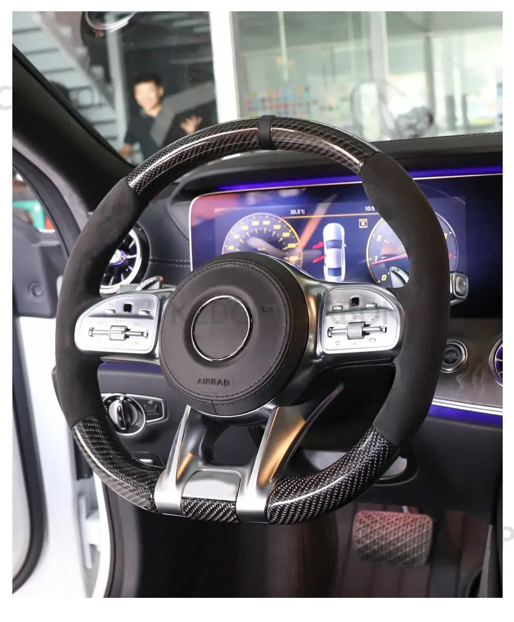 Carbon Fiber Steering Wheel for Mercedes Benz C63 E63 W213
