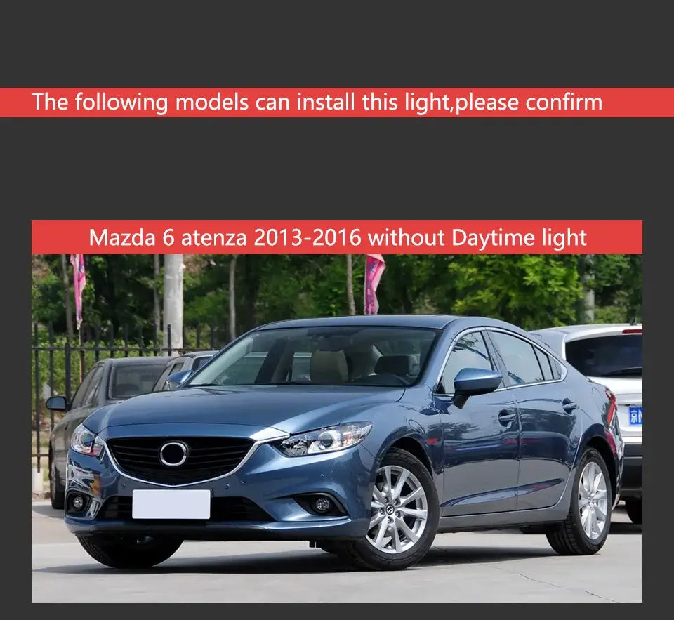 Mazda 6 Atenza LED Headlight 2013-2016 Mustang Design DRL