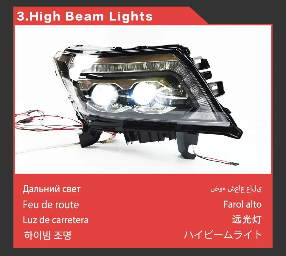 Car Styling Head Lamp for Navara NP300 LED Headlight