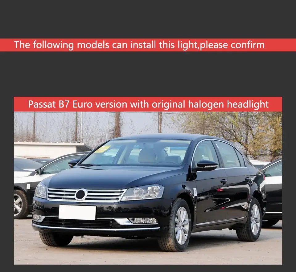 Car Lights for VW Passat B7 LED Headlight Projector Lens