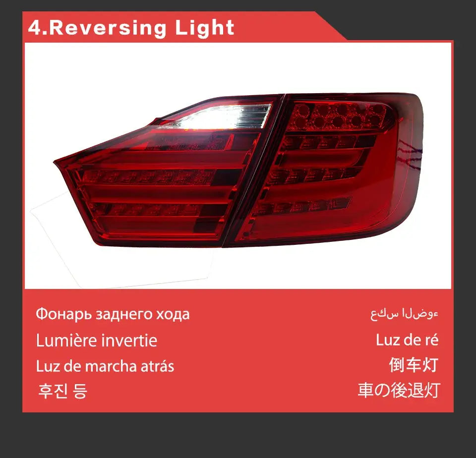 Toyota Camry Tail Lights 2012-2014 Camry V50 LED Tail lamp