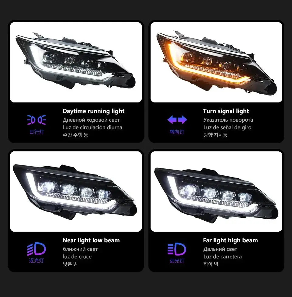 Toyota Camry LED Headlight 2015-2017 Headlights Camry DRL