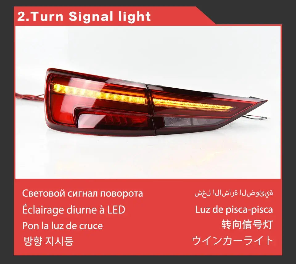 Audi A3 Tail Lights 2013-2019 A3 LED Tail lamp light LED DRL