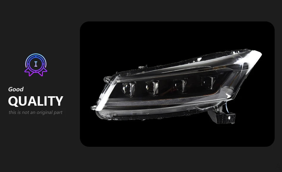 Car Styling Head lamp light for Accord LED Headlight