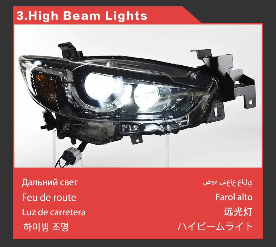 Mazda 6 Atenza LED Headlight 2013-2016 Mazda6 LED DRL Hid