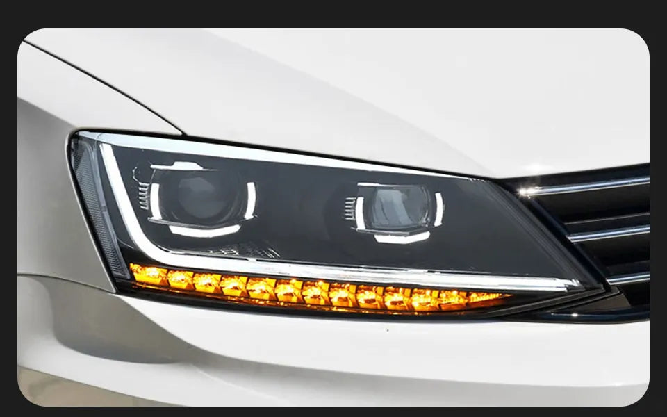 Car Styling Head lamp light for VW Jetta Mk6 LED Headlight