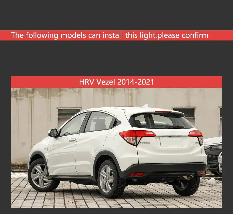 Car Styling for Honda HR - V LED Tail Light 2014 - 2019 HRV