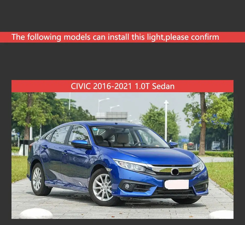 Car Lights for Honda Civic Headlights 2017-2020 LED