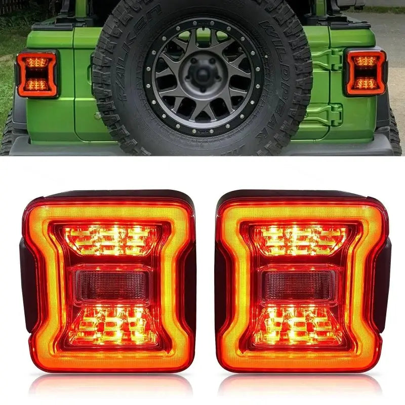 2Pcs LED Car Tail Light Rear Turn Signal Reverse Light for