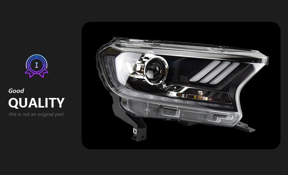 Ford Everest Ranger Headlights 2016-2020 Dynamic Turn Signal