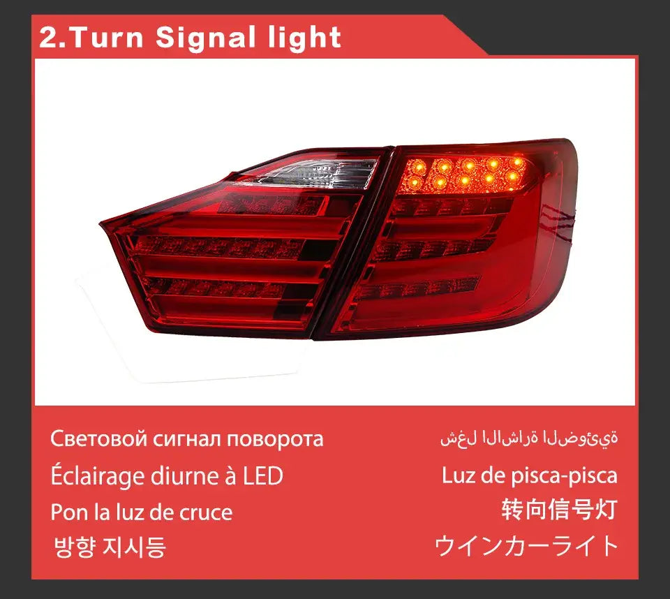 Toyota Camry Tail Lights 2012-2014 Camry V50 LED Tail lamp