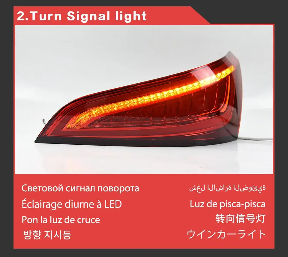 Car Styling Tail lamp light for Audi Q5 Tail Lights