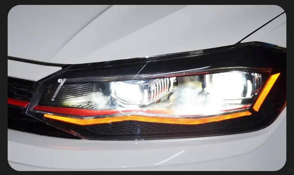 Car Styling Head lamp light for VW Polo LED Headlight Angel