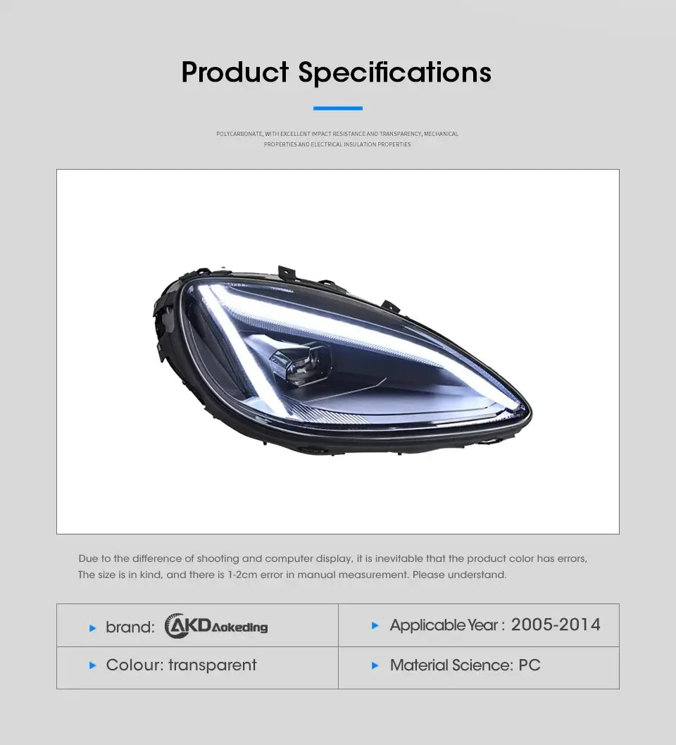 Car Styling Head lamp light for Chevrolet Corvette C6