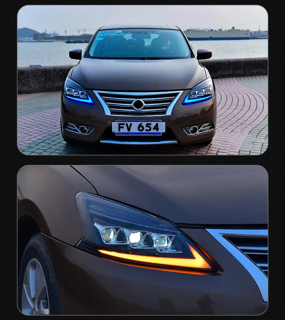 Car Styling Headlights for Nissan Sylphy Sentra LED