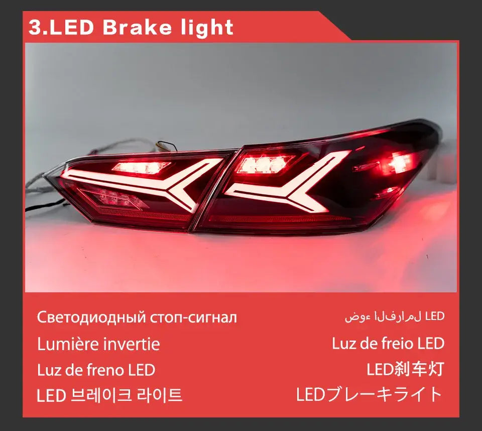 Car Lights for Toyota Camry LED Tail Light 2018-2022 Rear