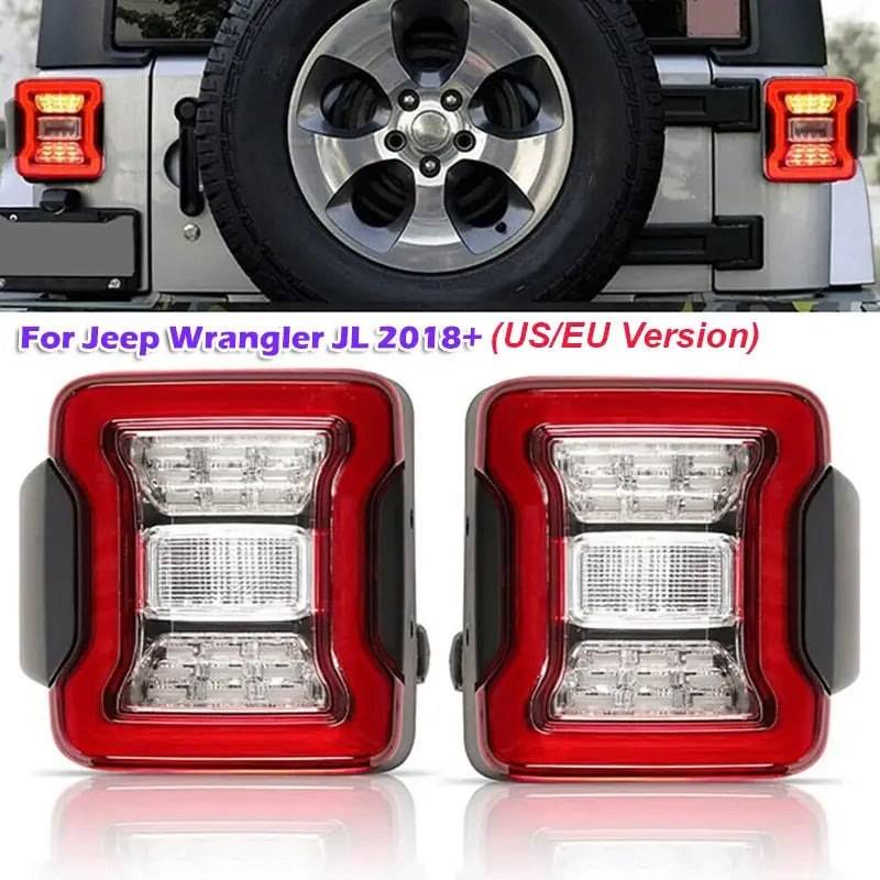 2Pcs LED Car Tail Light Rear Turn Signal Reverse Light for