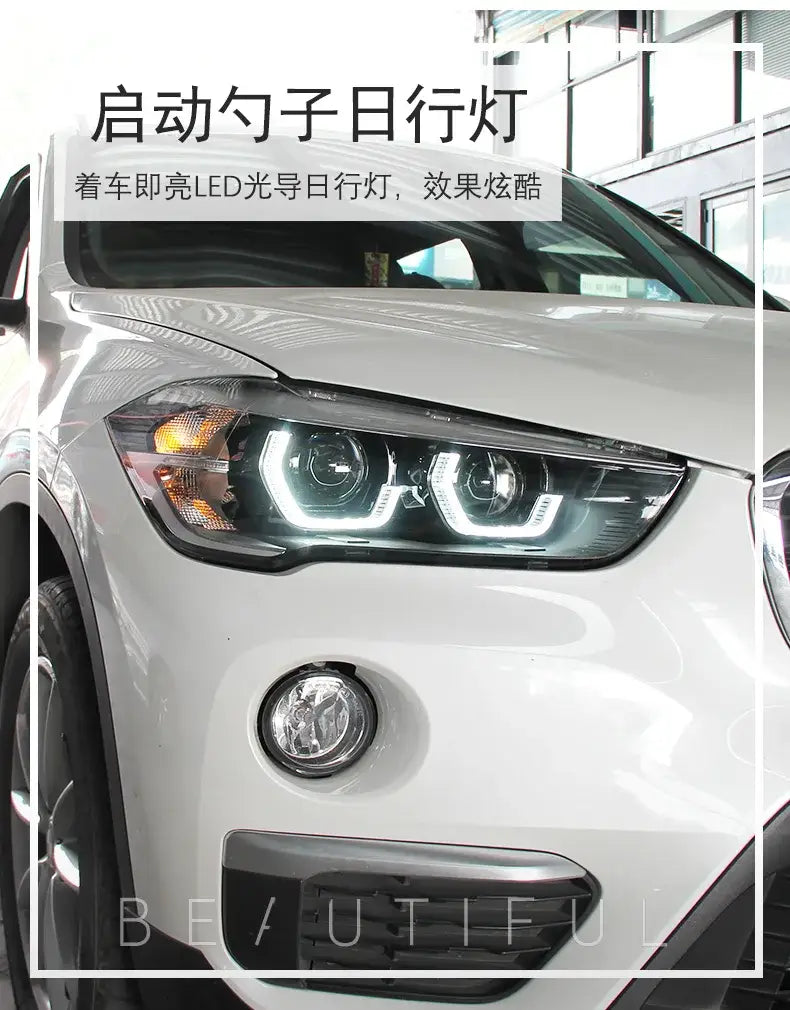 Car Styling Head lamp light for BMW X1 Headlights 2017-2020