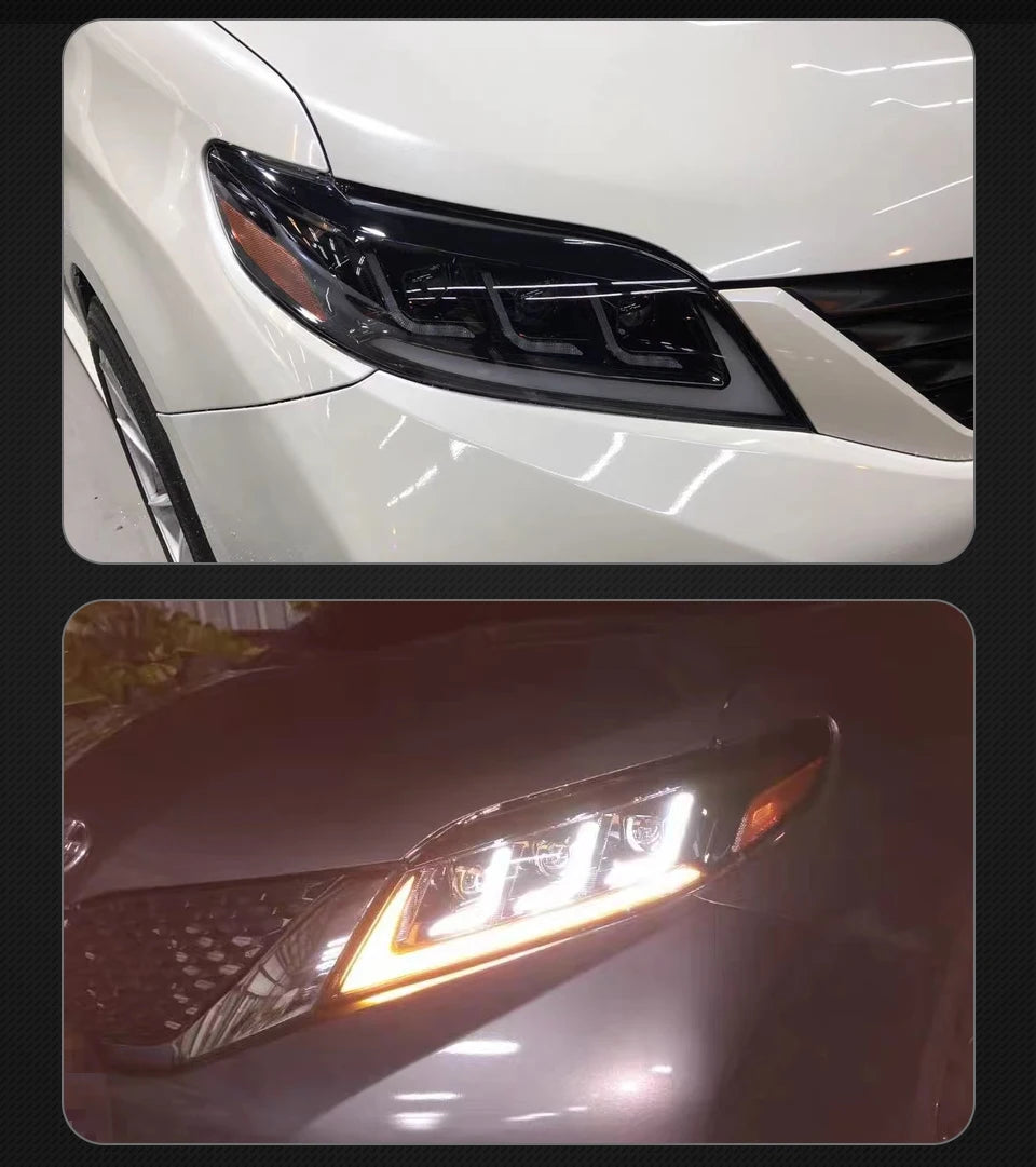 Car Styling Head Lamp for Toyota Sienna Headlights