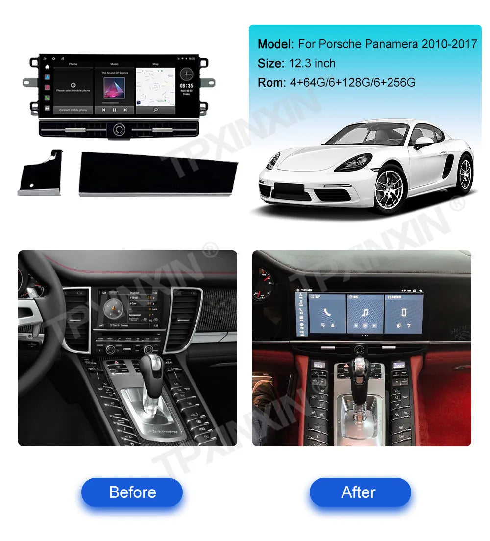 12.3’ Car Radio for Porsche Panamera 2010-2017 DVD