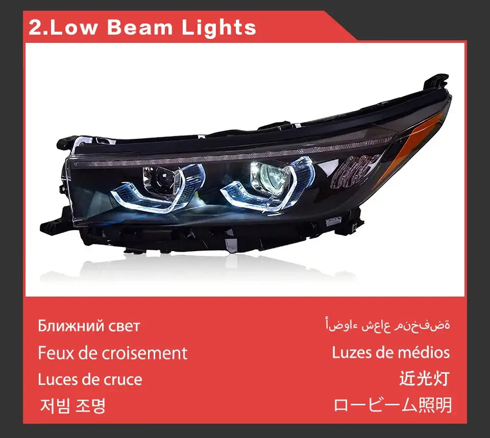 Car Styling Headlights for Highlander LED Headlight