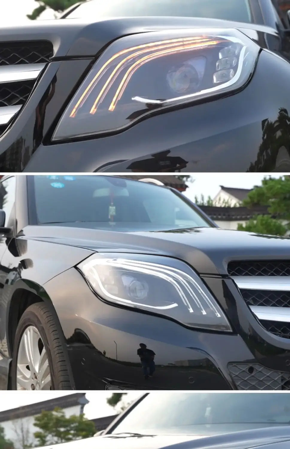 Car Styling Head lamp light for Benz GLK300 Headlights