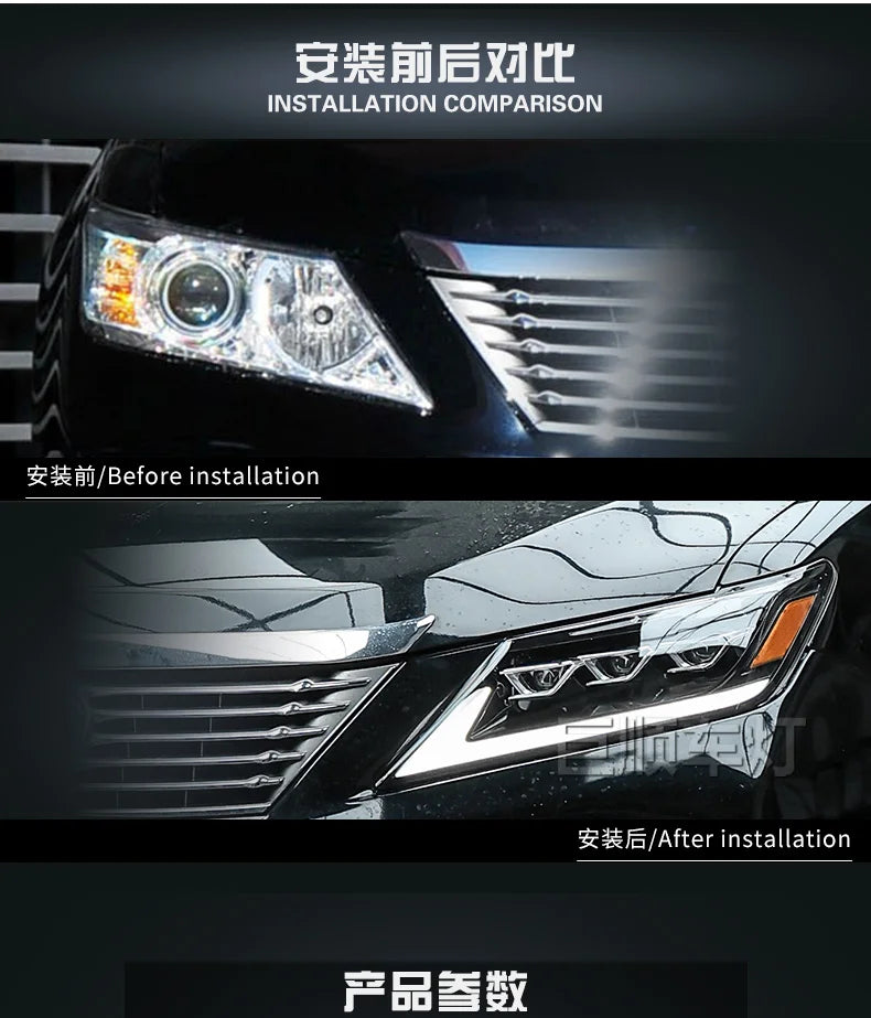 For Toyota Camry FULL LED Headlights 2012 2013 2014 Camry