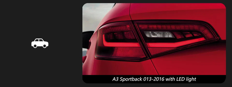 Car Lights for Audi A3 LED Tail Light 2013-2019 S3 Sportback