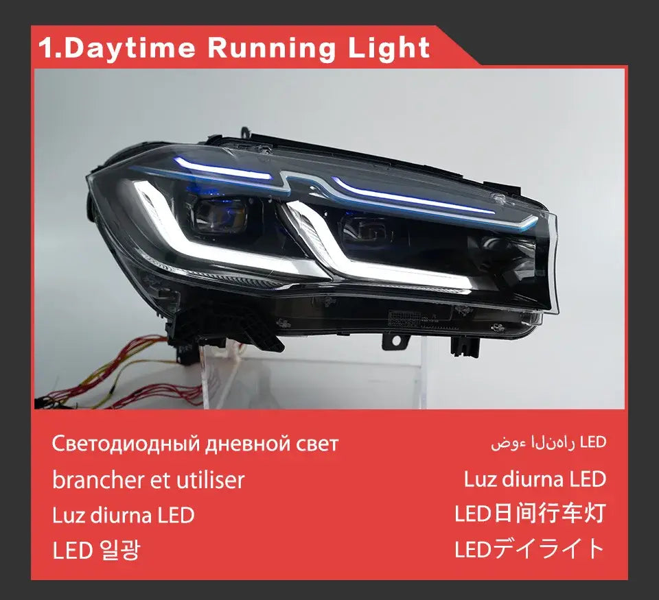 Car Lights for BMW X5 LED Headlight Projector Lens 2014-2018