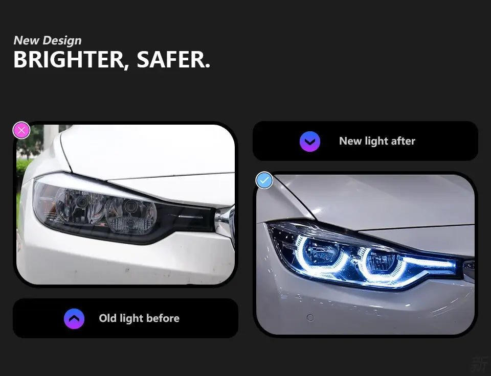 Car Styling Head lamp light for BMW F30 Headlights 2013-2015