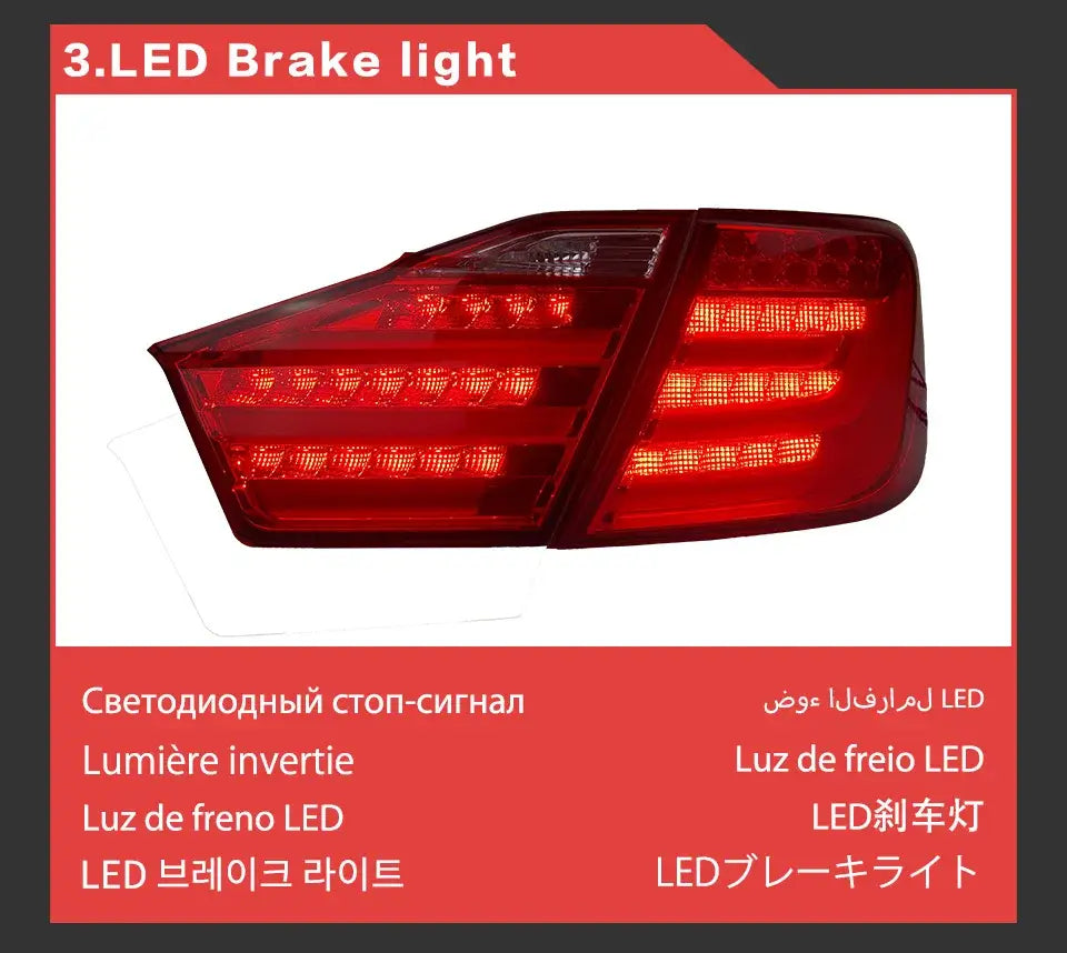 Toyota Camry Tail Lights 2012-2014 Camry V50 LED Tail lamp