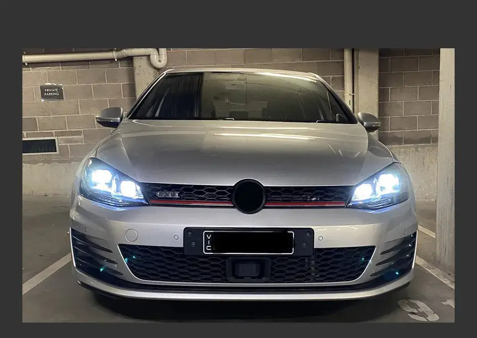 VW Golf 7 MK7 LED Headlight Golf7.5 R LINE Design DRL Hid