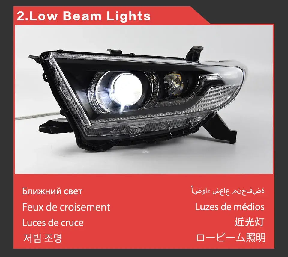 Toyota Highlander Headlights 2012 Highlander LED Headlight