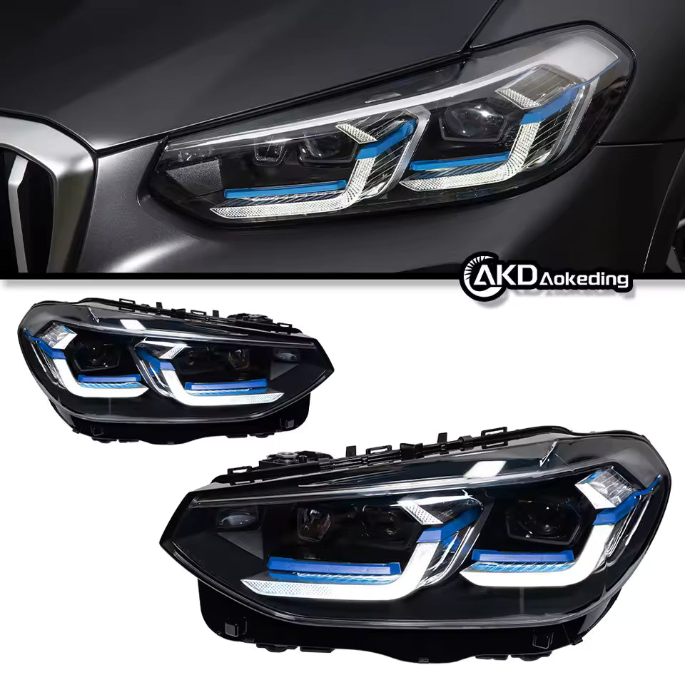 Car Lights For BMW X3 G01 F97 LED Headlight Projector Lens 2018-2021 X4 G02 F98 Head Lamp Drl Automotive Accessories - CAR CRAFT INDIA
