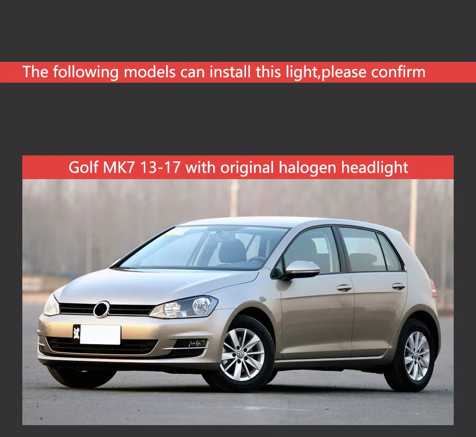 Car Lights for VW Golf 7 LED Headlight Projector 2013-2020