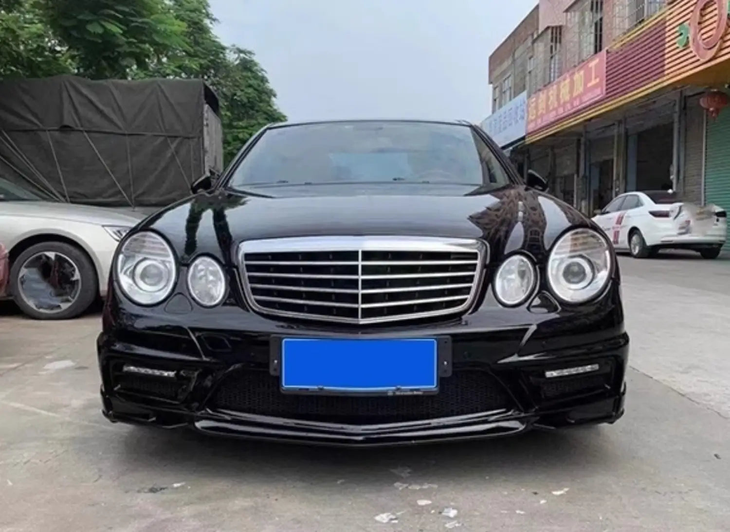 Front Rear Bumper Assembly Side Skirt Grille for Mercedes