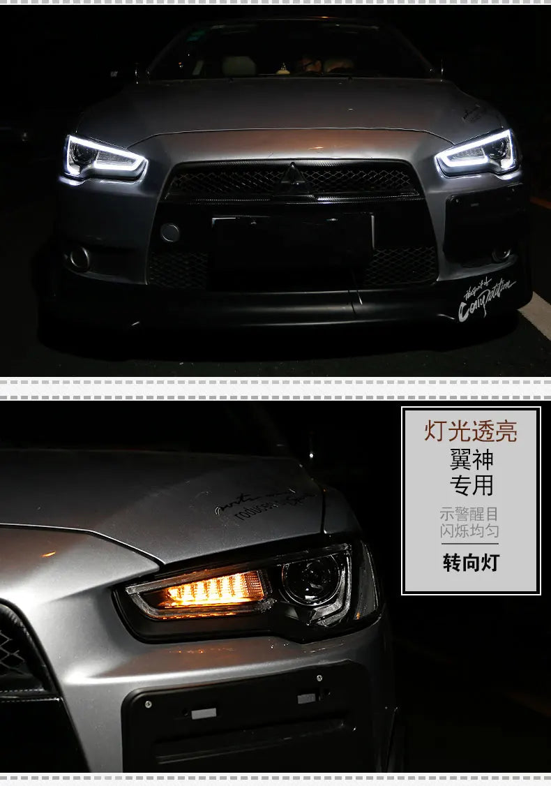 Mitsubishi Lancer Headlight 2008-2019 Lancer EX LED