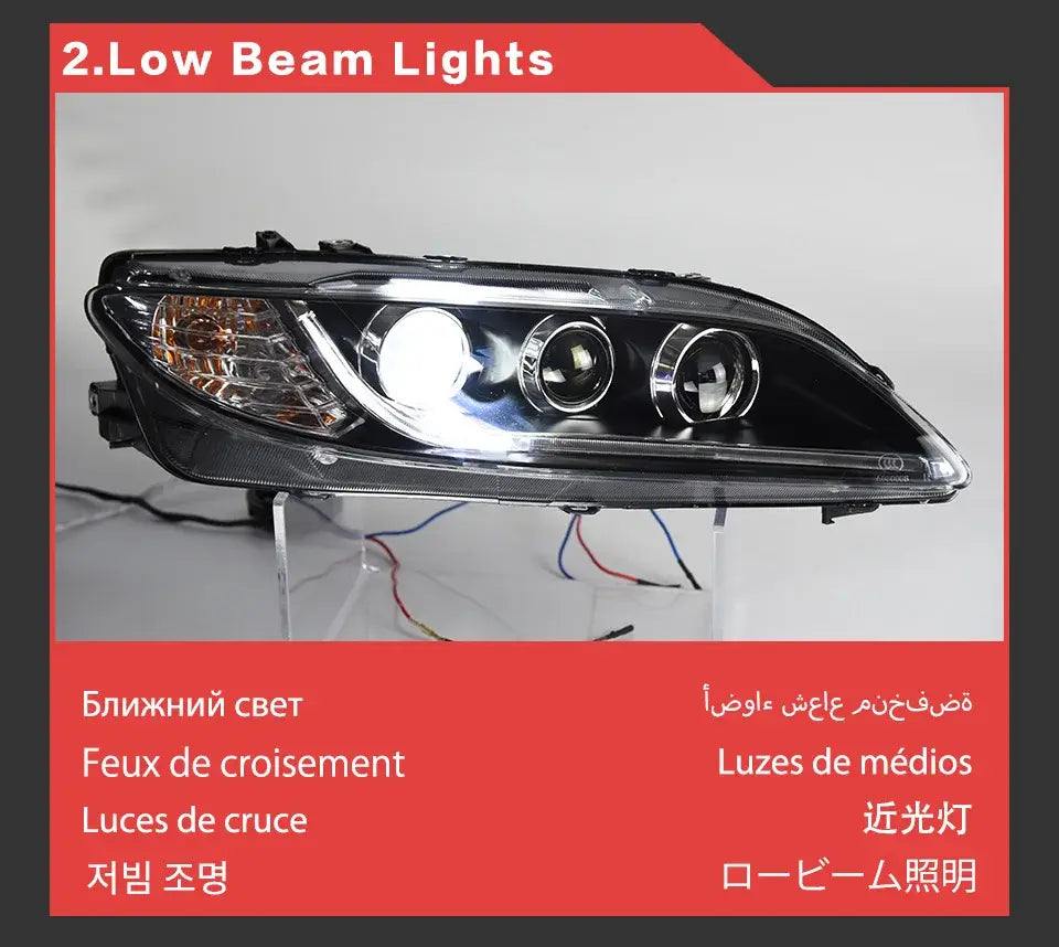 Mazda 6 Headlights 2004-2012 Mazda6 LED Headlight LED DRL